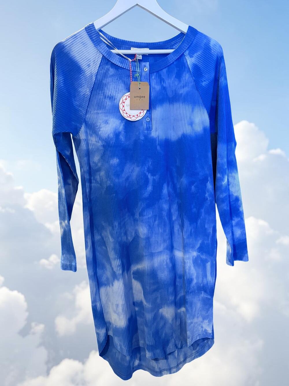 Umgee Blue Tie-Dye Tunic